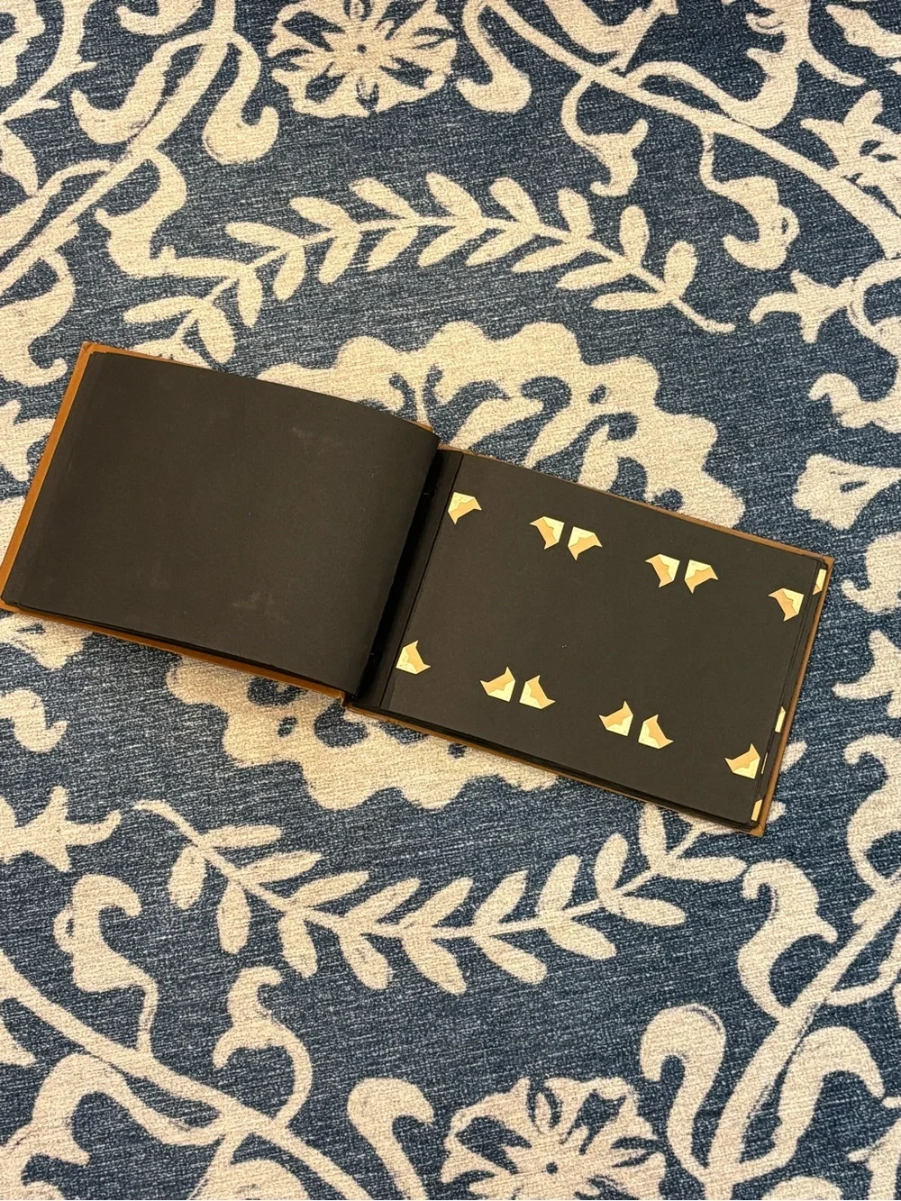 Vintage Embossed 1920’s Photograph Album - Brown Photograph Storage Book